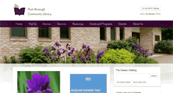 Desktop Screenshot of plumlibrary.org